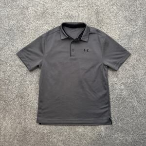 Under Armour Polo Shirt Mens Medium HeatGear Performance Golf Athletic 1290140